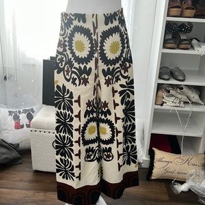 Zara print culottes wide pants size M
